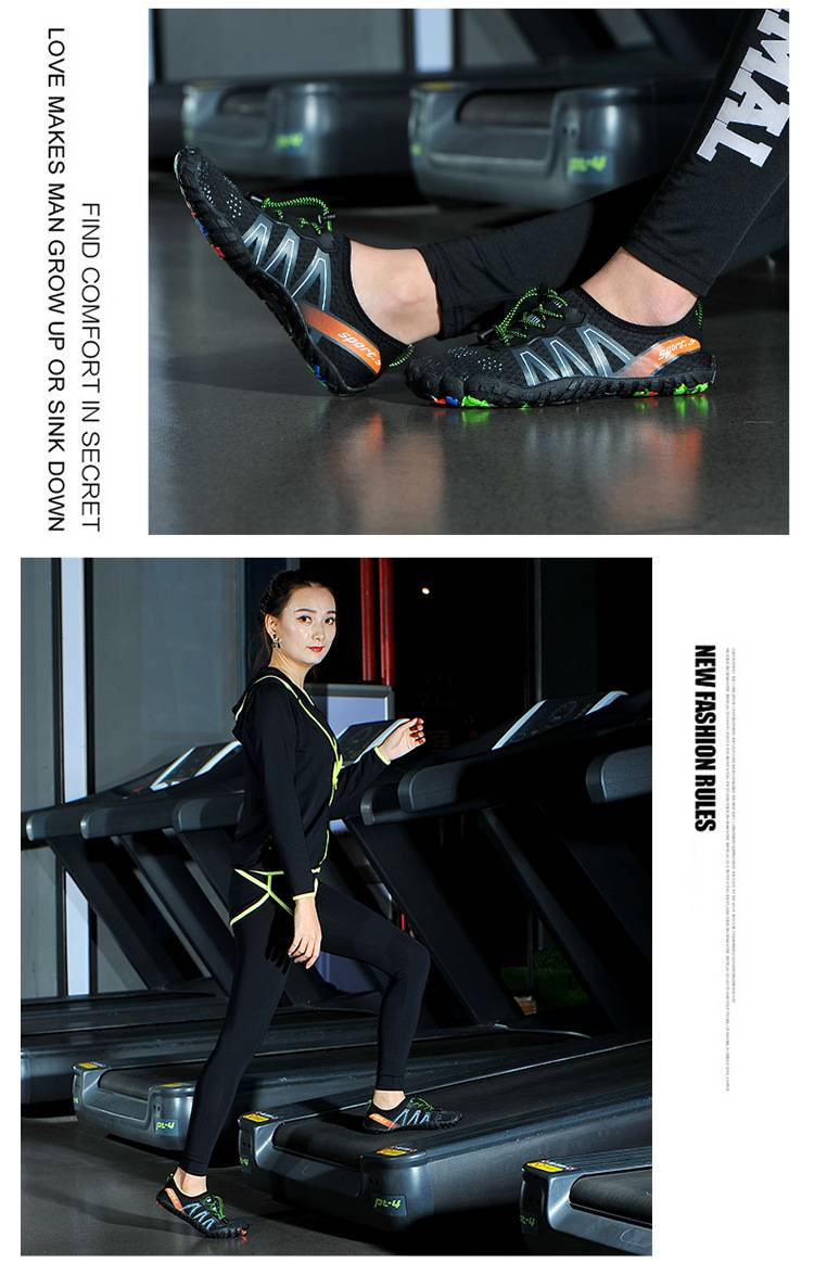 Scarpe da avventura unisex ad asciugatura rapida – Sneakers leggere e antiscivolo per escursionismo, corsa e sport acquatici (tessuto elastico traspirante)_voghion.com