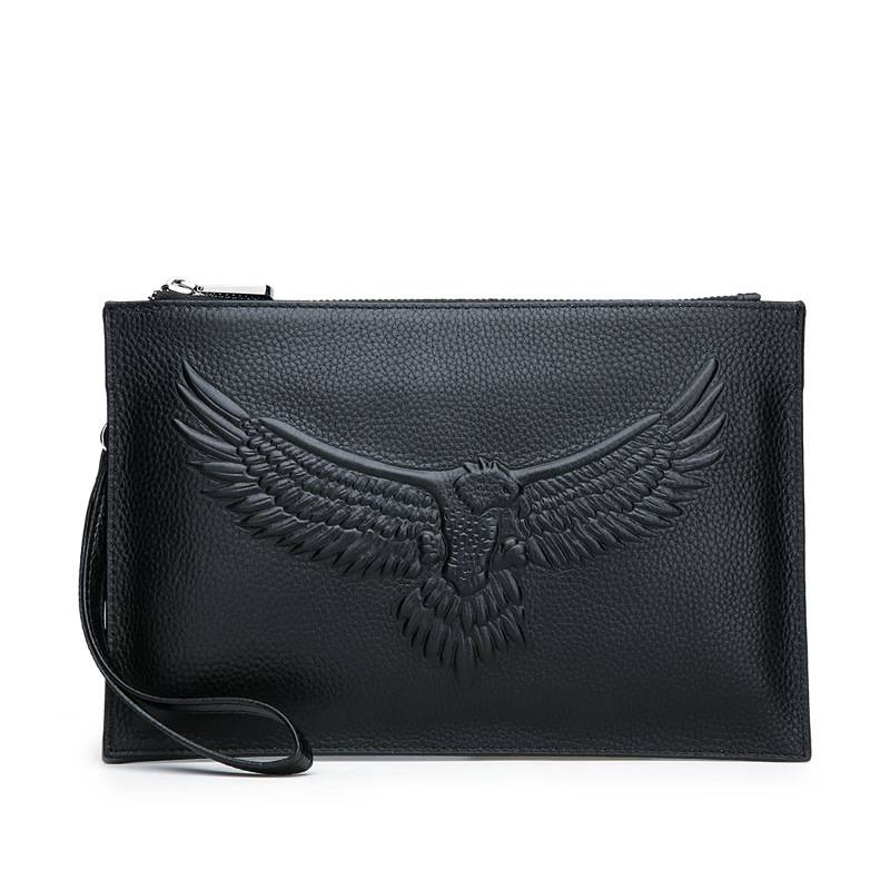Men's Clutch Bag Wrist Bag New Style Retro Classic Trendy Bag, Fashionable Business Men's Bag Large Capacity_voghion.com