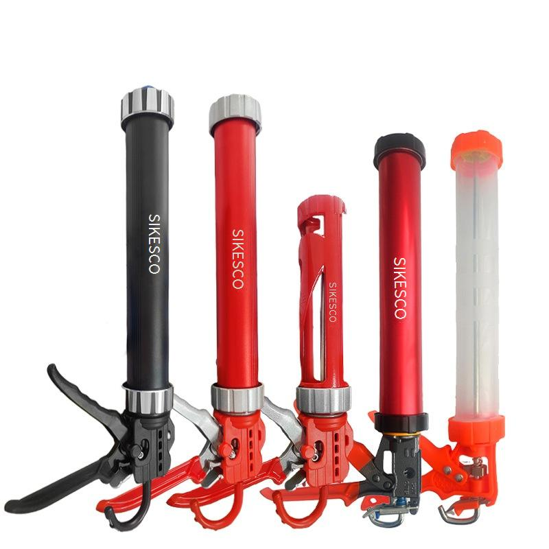 Pistola de calafateo profesional de 5 ejes con corte automático y sistema de cojinetes suaves: diseño ergonómico para una aplicación de sellador sin esfuerzo._voghion.com