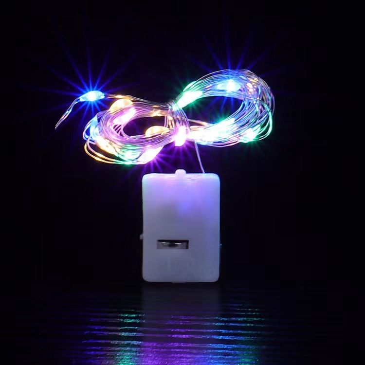 AG13 Coin Battery LED Fairy Lights - Flexible Copper Wire String Lights For Christmas, Wedding, Party Decor_voghion.com