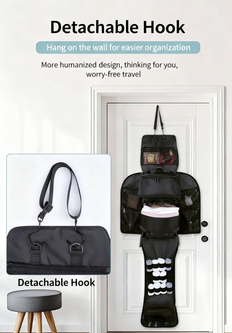 35L Multifunctional Travel Backpack Large Capacity Magnetic Suction Business Travel Luggage Multi Piece Backpack_voghion.com