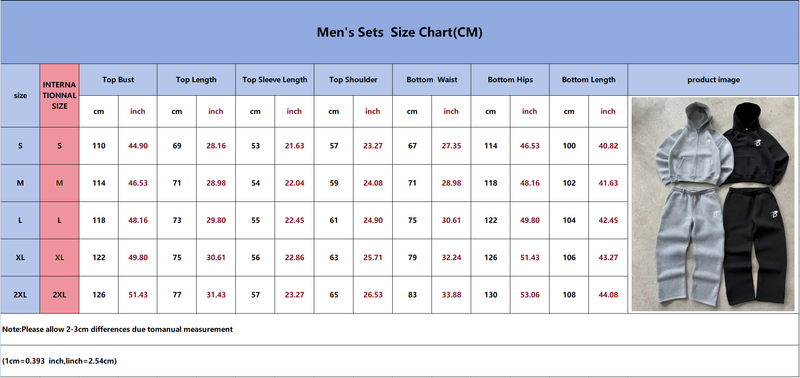 Men's Embroidered Hoodie & Jogger Set - Streetwear Two-Piece With 3D Patch Design, Comfort Winter Outfit_voghion.com