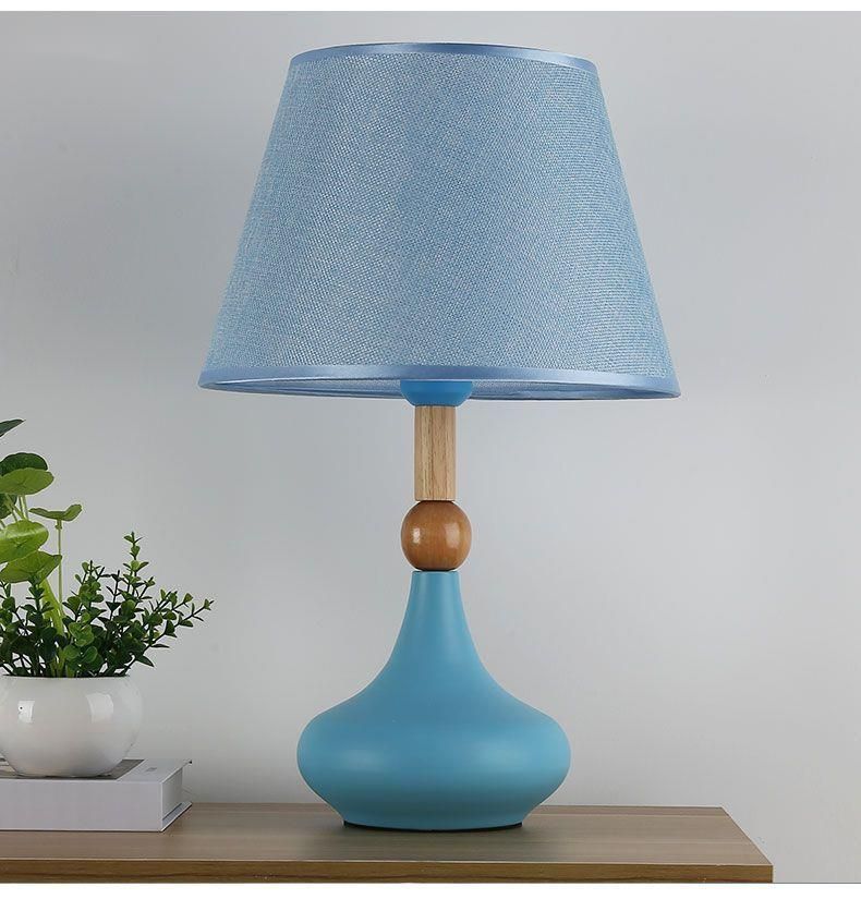 Lampada da comodino con telecomando, stile nordico, per camera da letto, stile americano, moderno, semplice, accogliente e creativo._voghion.com