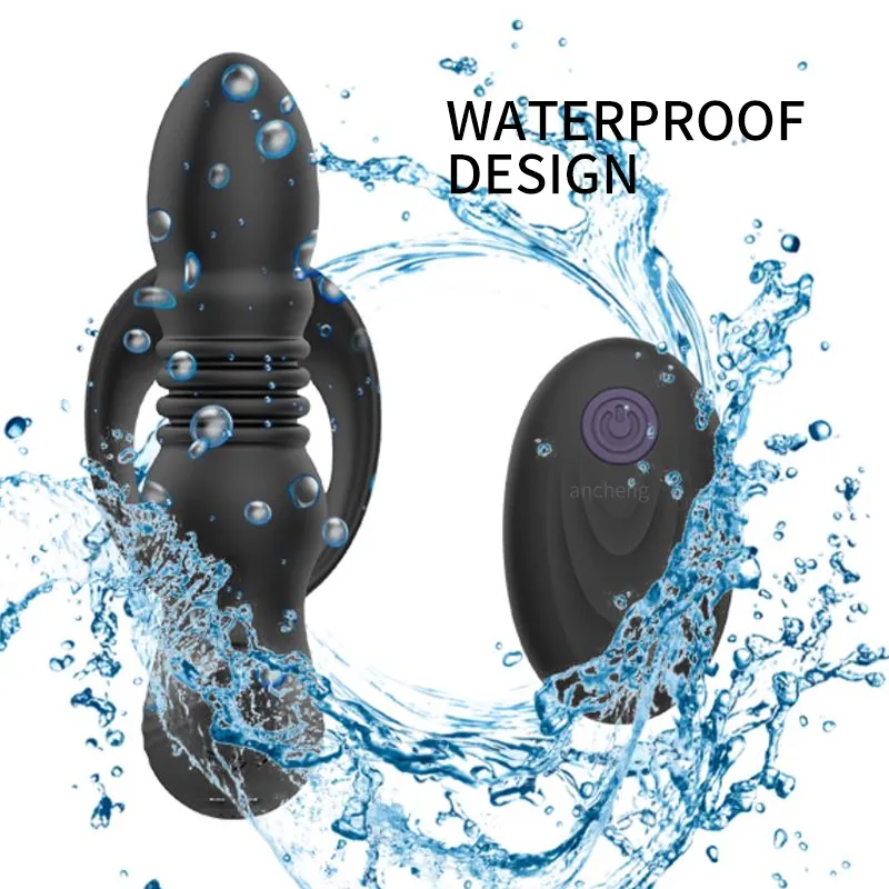 NXY vibrateurs nouveau Anal avec anneau vibrant masseur de Prostate poussée godemichet Anal pour hommes femmes jouets sexuels 0411_voghion.com
