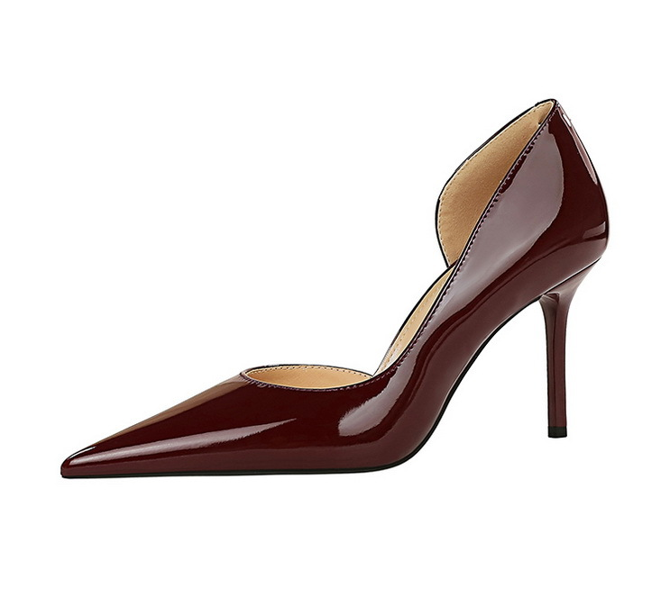 8236 Style Fashionable And Minimalist Heels Women's Shoes, Thin High Heels, Shallow Mouth, Pointed Side Hollowed Out_voghion.com