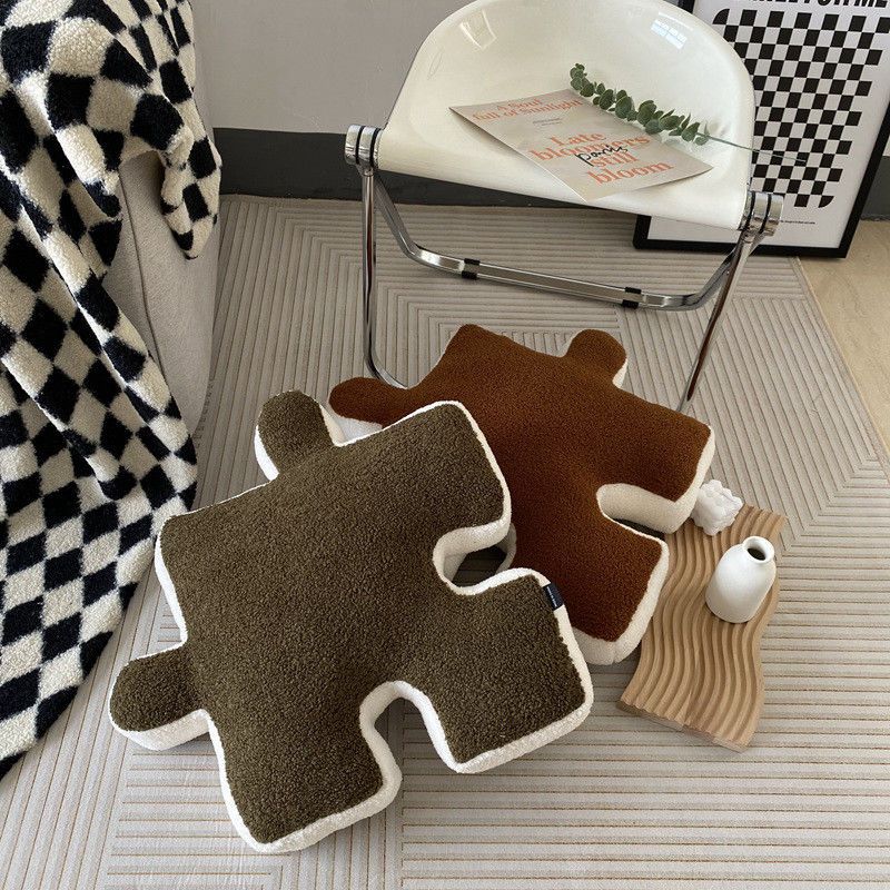 Nuovo stile Ins Futon bianco e nero Comodino Puzzle Pavimento Divano Soggiorno Cuscino Finestra a bovindo Cuscino_voghion.com