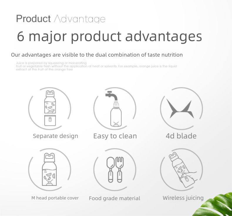 MEET JUICE Internet Celebrity Juicer Household Fully Automatic Mini Portable Juicing Cup Juice Machine_voghion.com