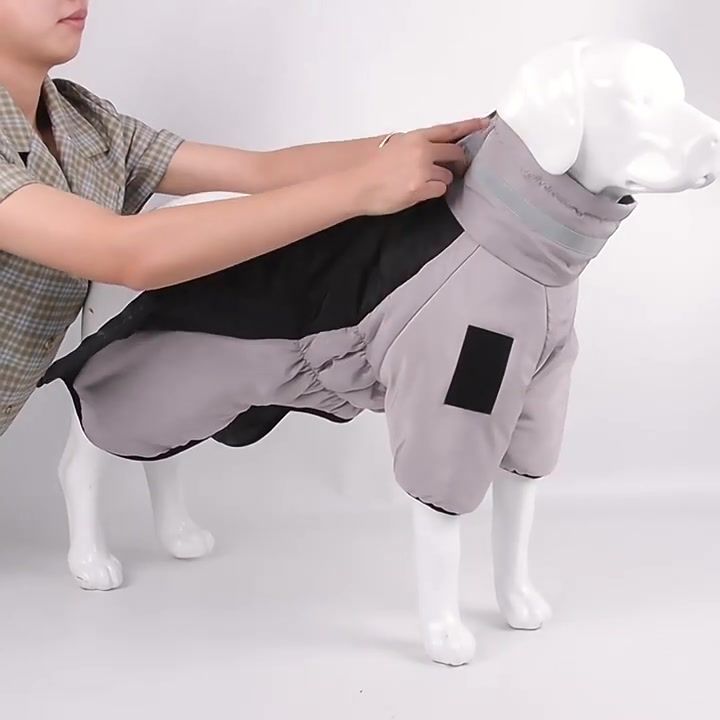 Dog Jacket Winter Warm Clothes For Medium And Large Dogs Waterproof Pet Coat Labrador Costume Golden Retriever Vest By PawParty Store_voghion.com
