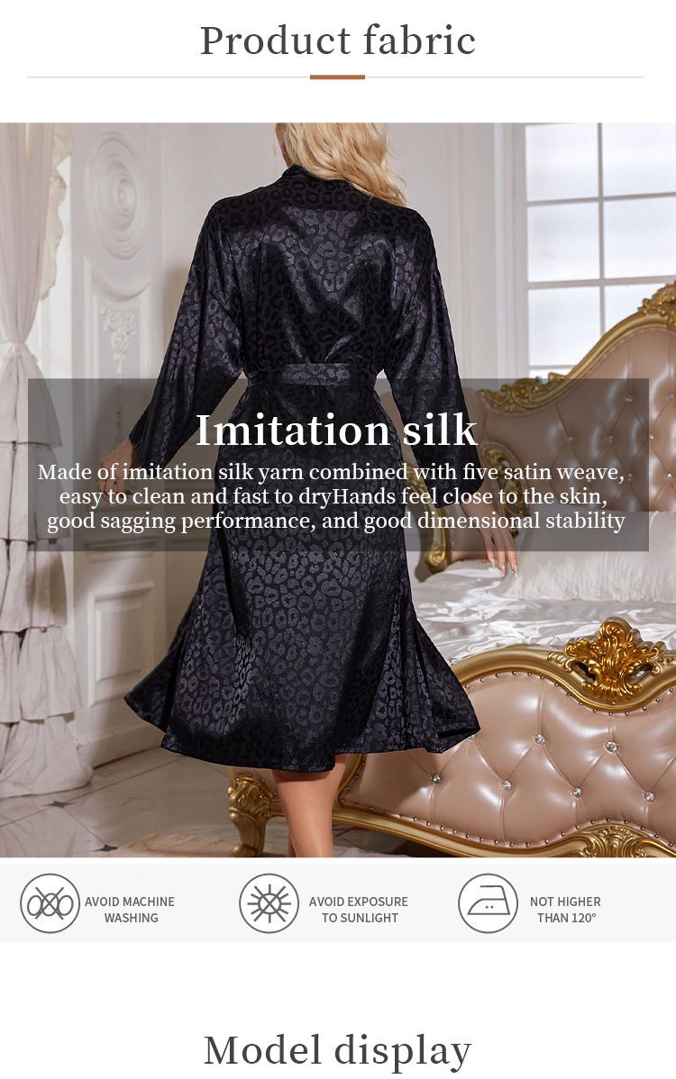Women's Lace-Up Long Sleeve Nightgown – Lightweight Sleepwear & Lounge Robe, Soft & Breathable For Year-Round Comfort_voghion.com