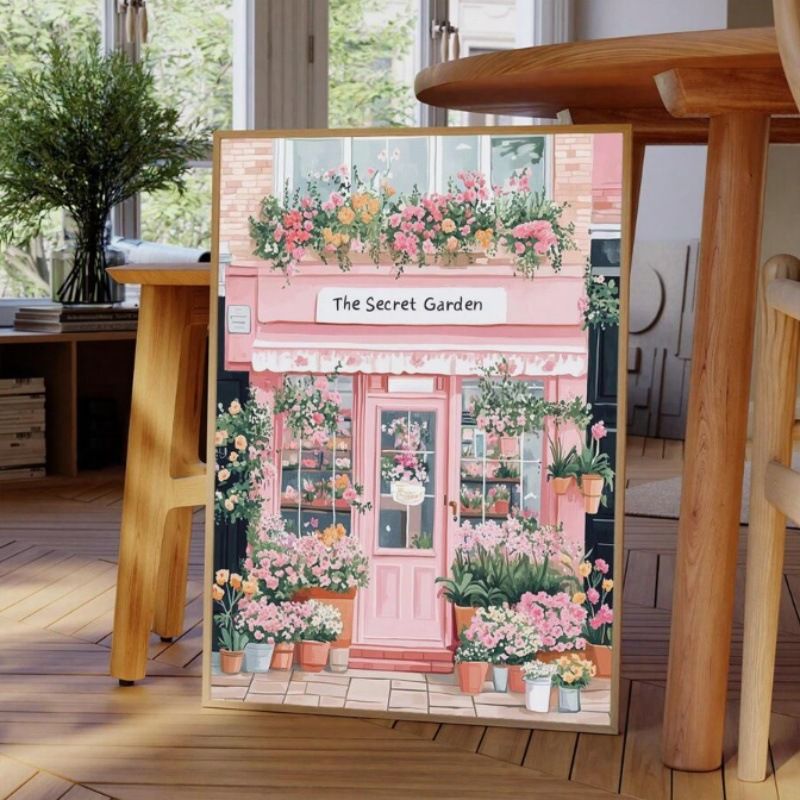 Framed Oil Core Poster Decorative Hanging Wall Canvas Print Painting_voghion.com