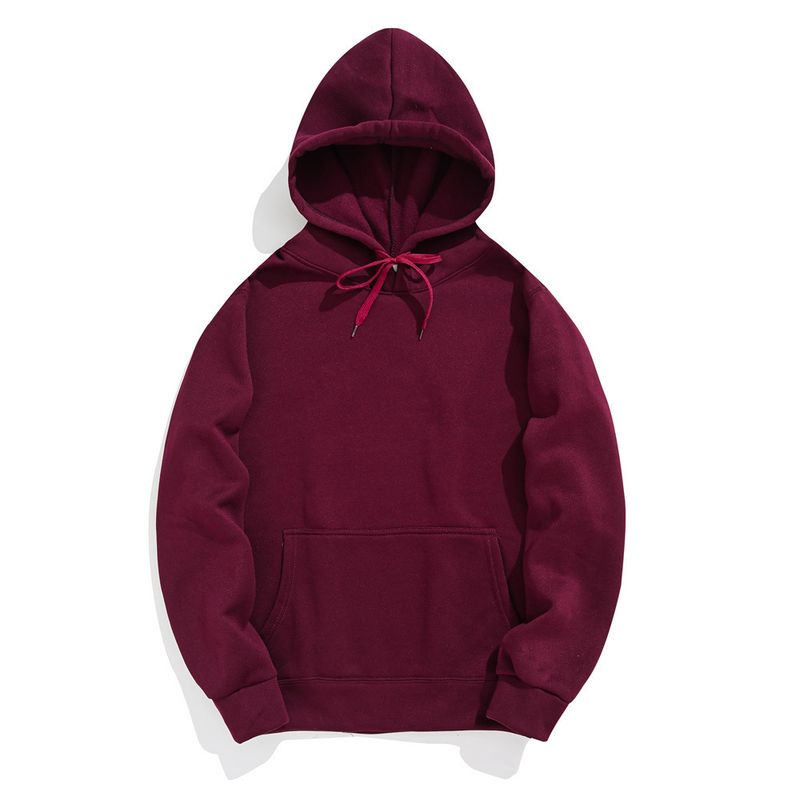 Herrenbekleidung Retro-Pullover aus reiner Baumwolle, Jacke, Pullover, einfarbig, großer Kapuzenpullover_voghion.com