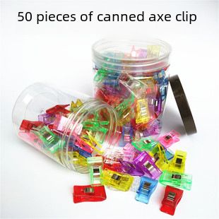 Neuer grenzüberschreitender Positionierungsrand, weißer und roter Kunststoff-Axt-Clip 33, Patchwork, fester mittlerer Nähclip_voghion.com