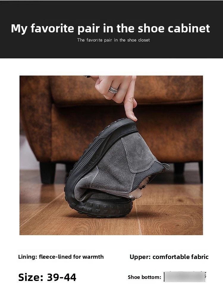 Winterschuhe mit Fleecefutter, warme High-Top-Doppelbaumwollschuhe, trendige Martin-Arbeitsschuhe für Herren_voghion.com