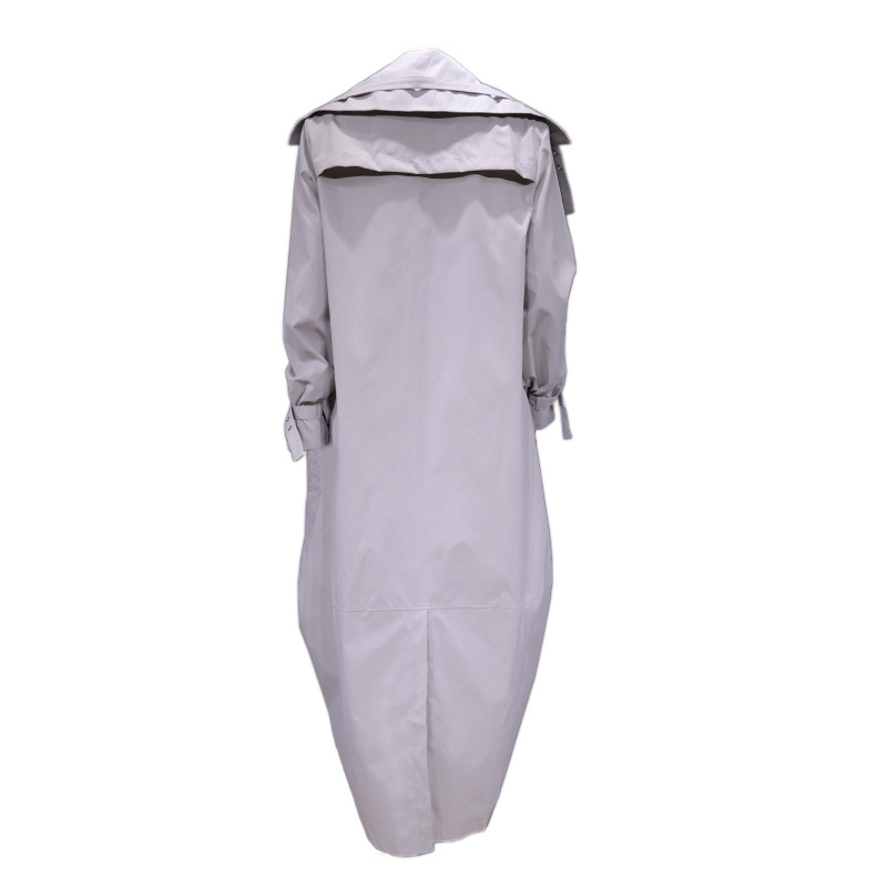 Women's Clothing New Style Temperament Niche Personality Leisure Large Lapel Medium And Long Windbreaker Jacket_voghion.com
