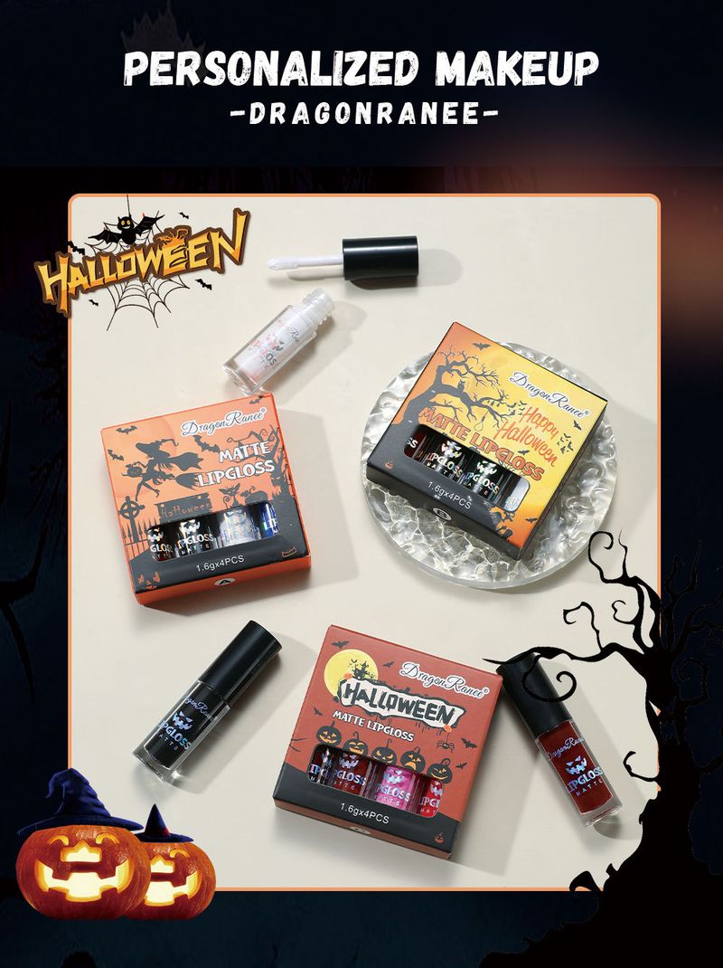 Lucidalabbra opaco e antiaderente in colori come il sangue, il bianco e il rosa, ideale per un trucco dark, perfetto per Halloween._voghion.com