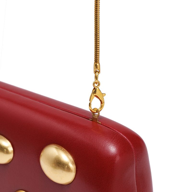 Elegancka metalowa kopertówka – minimalistyczna wieczorowa torebka damska z zapięciem magnetycznym, smukła i usztywniona (8 modnych kolorów, skóra ekologiczna, szerokość 19,5 cm)_voghion.com