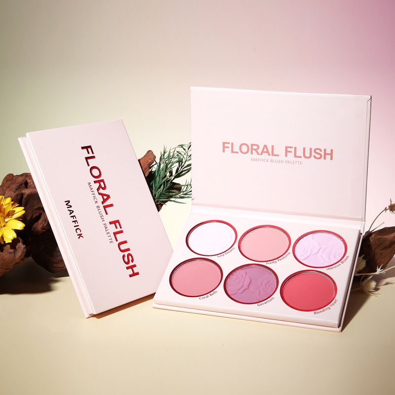 Mehrfarbige matte Rouge-Palette und Lidschatten-Palette_voghion.com