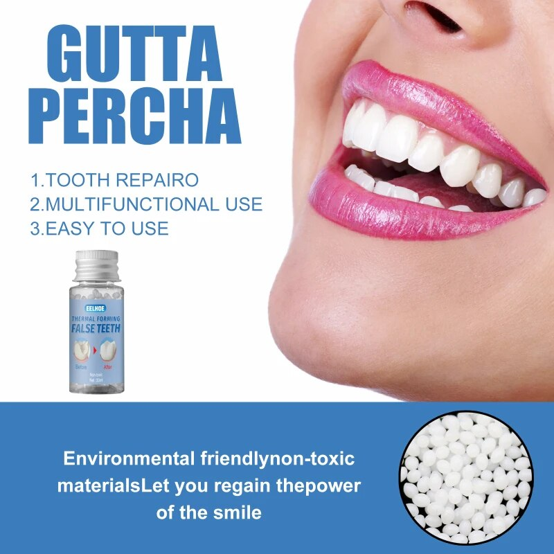 Pegamento para reparación dental de 30-50g, adhesivo para dentadura postiza temporal, relleno de dentadura postiza, pegamento sólido moldeable, herramienta para el cuidado dental_voghion.com