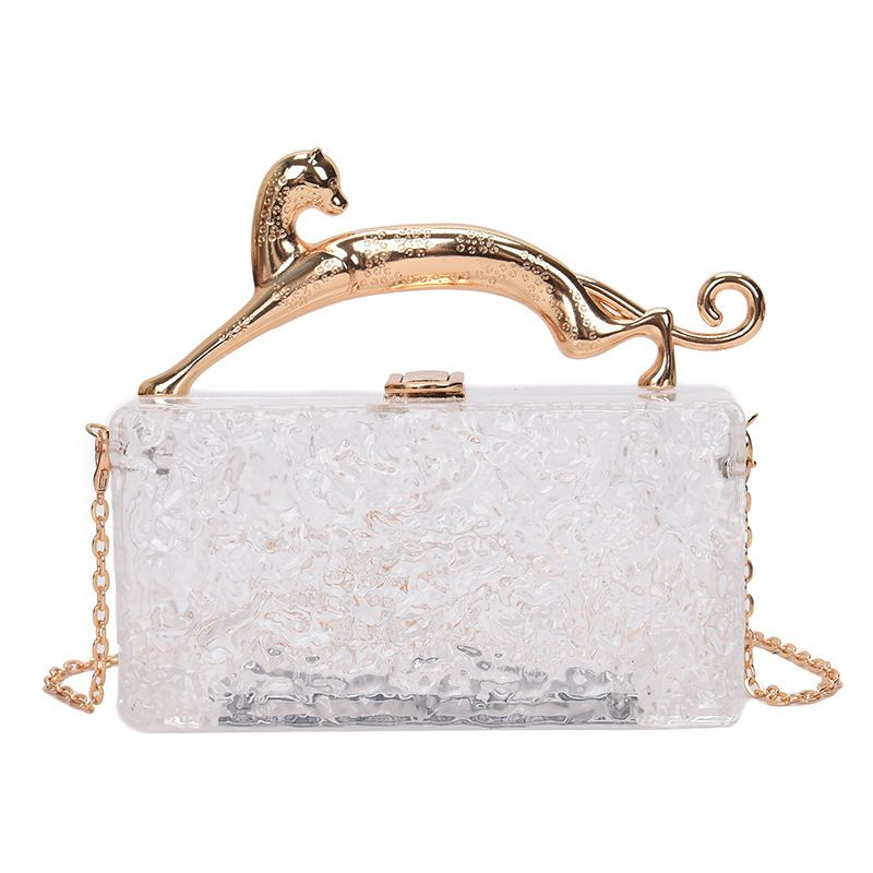 Acrylic Transparent Box For Women 2024 New Fashion Ice Crack Pattern Niche Versatile Handheld Evening Bag_voghion.com