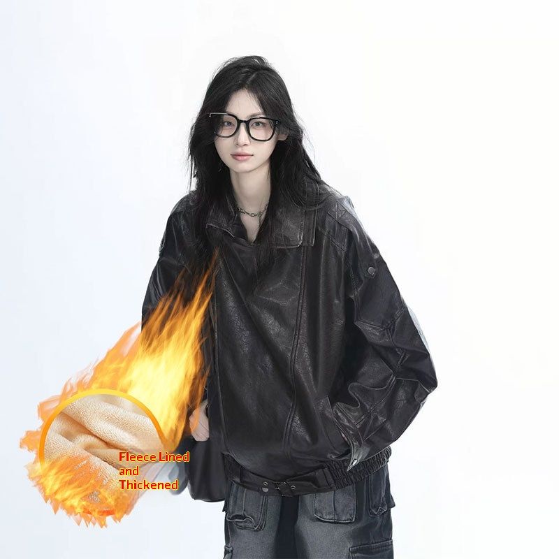 Pulse Pulse High-end Turn-down Collar For Men, European And American Style, Cool Street Fashion, Motorcycle Jacket, Korean PU_voghion.com