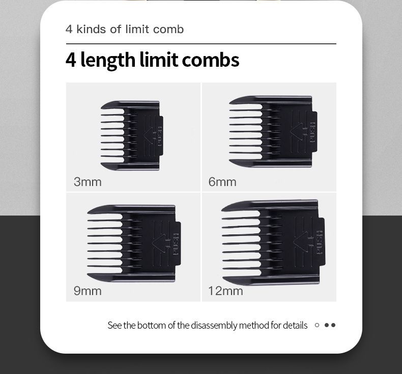 Cortapelos profesional NAITENG para hombres, niños y mascotas: recortadora inalámbrica recargable con cuchilla de titanio, ultrasilenciosa (menos de 36 dB), lavable._voghion.com