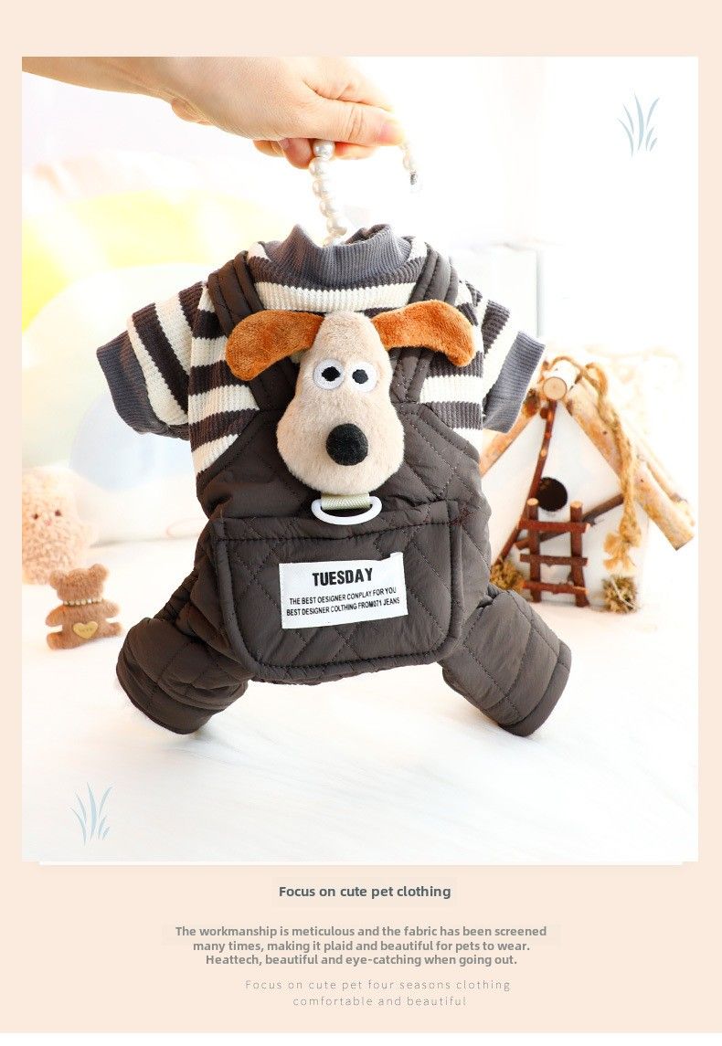 Giacca invernale per cani di piccola e media taglia, per gatti, vestiti caldi in cotone per cuccioli, Yorkshire, Chihuahua, Bulldog maltese_voghion.com