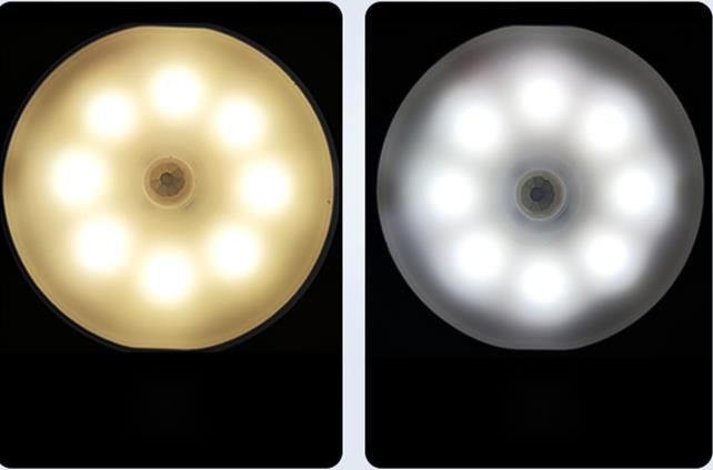 LED Smart Human Body Sensor Wardrobe Entrance Stair USB Rechargeable Night Light_voghion.com