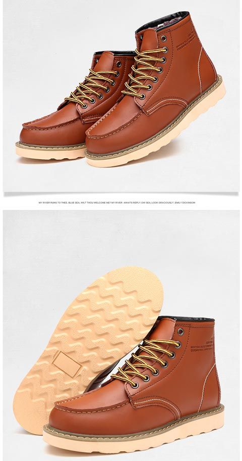 Martin boots męskie wiosenne i jesienne brytyjskie styl amerykańskie retro krótkie buty, skórzane buty robocze, wysokie cholewki_voghion.com