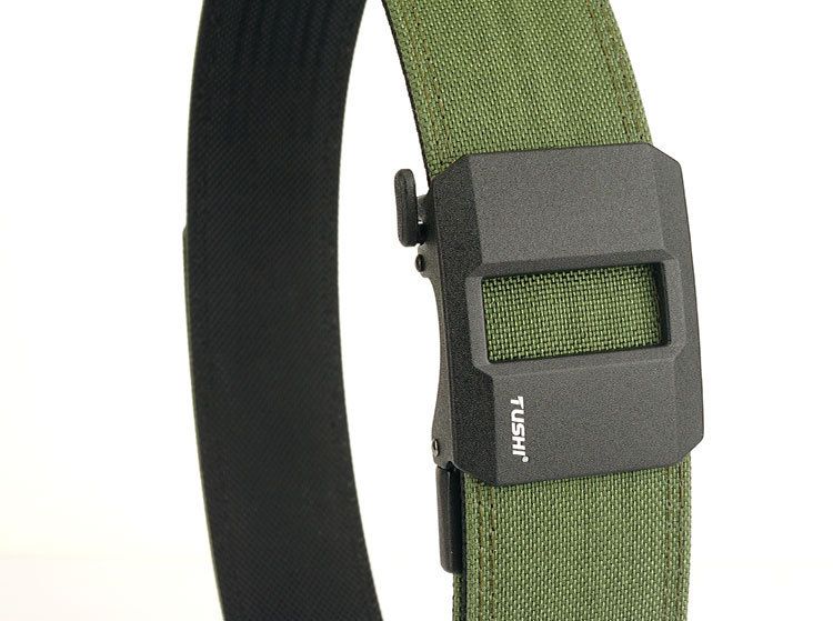 4.3CM Double Layer Reinforced Automatic Buckle Shooting Training Quick Release Pistol Nylon Waist Outdoor Leisure Belt_voghion.com
