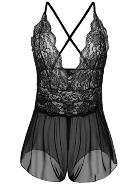Sexy plus size 6-26 open onderjurk nachtkleding nachtkleding aangehecht ondergoed_voghion.com