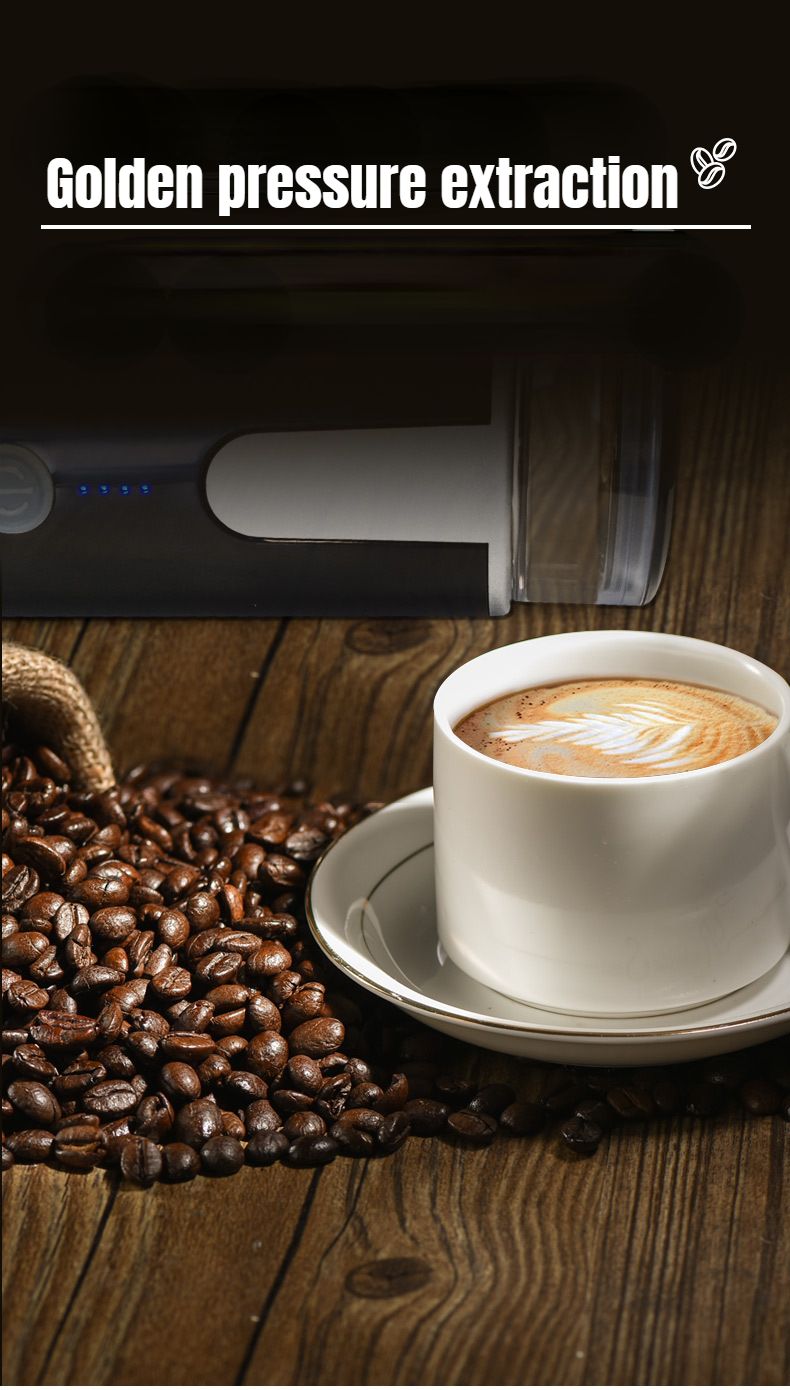 Cafetera expreso portátil Houselin, compatible con cápsulas NS, minimáquina de café manual de viaje, perfecta para acampar, viajar y oficina._voghion.com