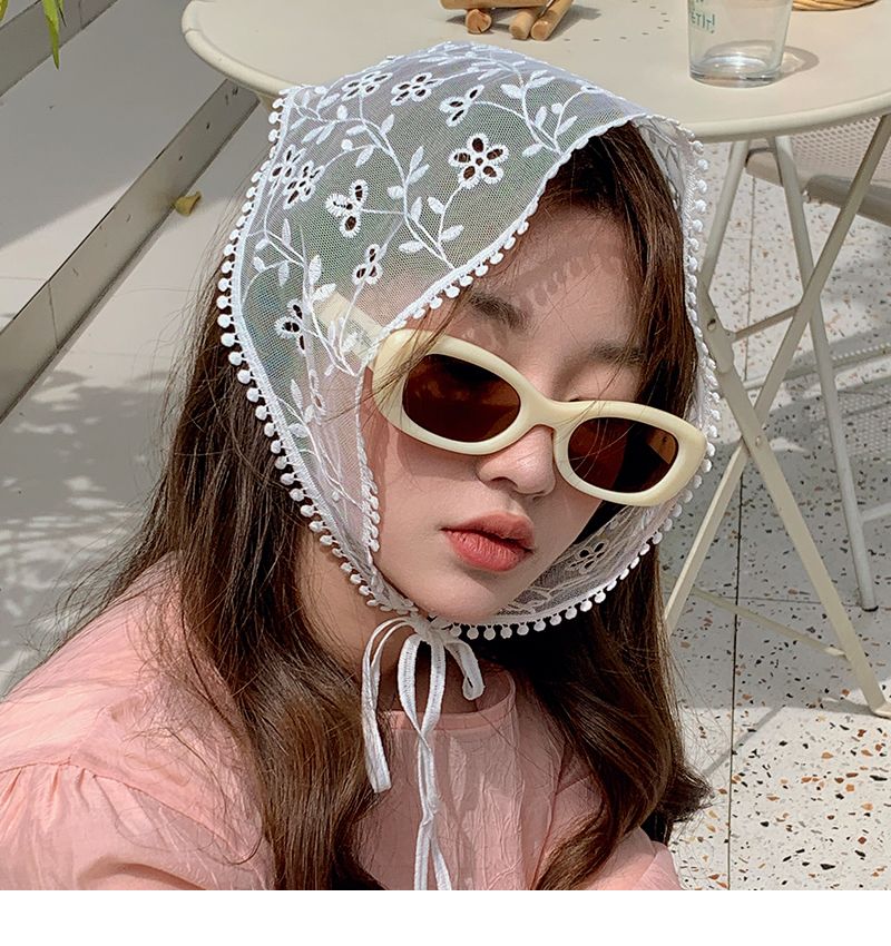 Korean countryside fashionable spicy girl hook flower triangular headscarf women's handbag head spring and summer style_voghion.com