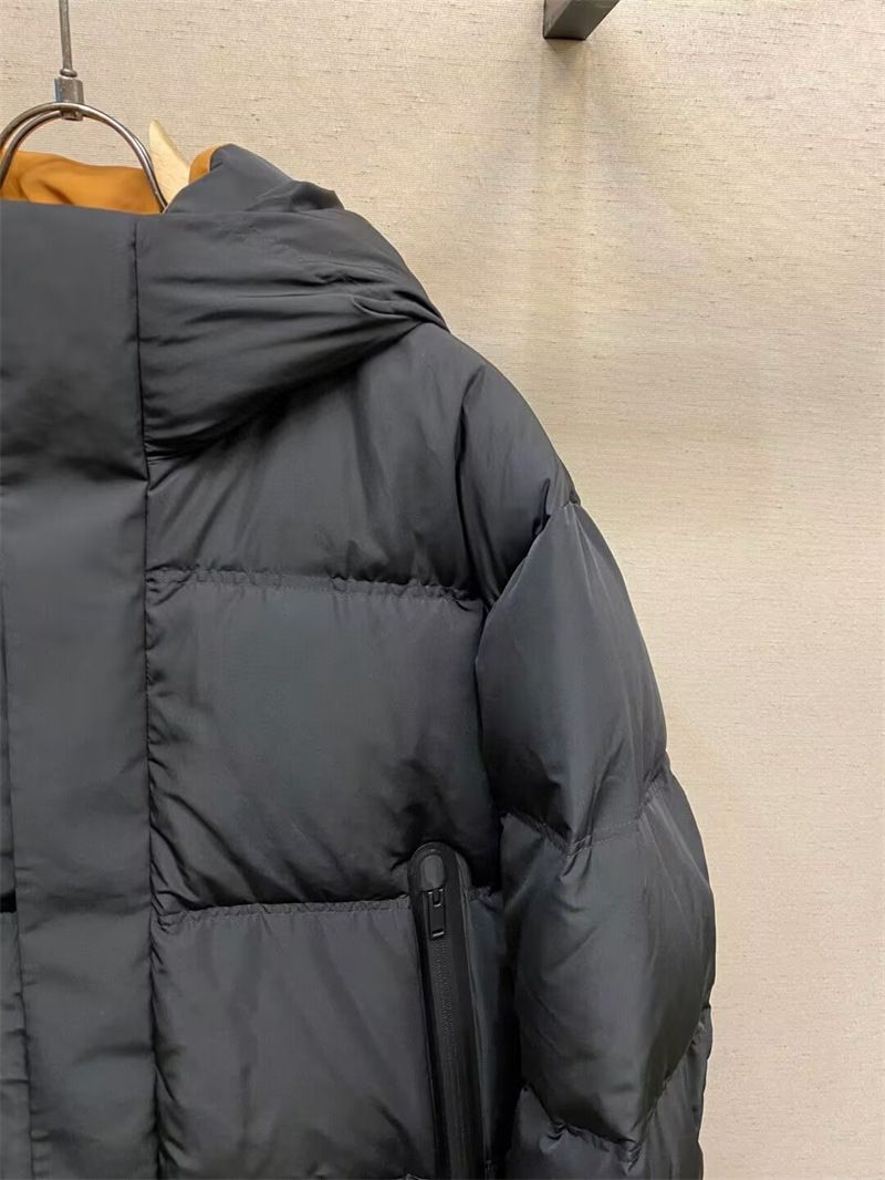 Minimalist Luxury Down Jacket For Men - 700FP Premium White Goose Down (86-90% Fill), Detachable Hood & Windproof Shell, Anti-Bacterial Lining_voghion.com