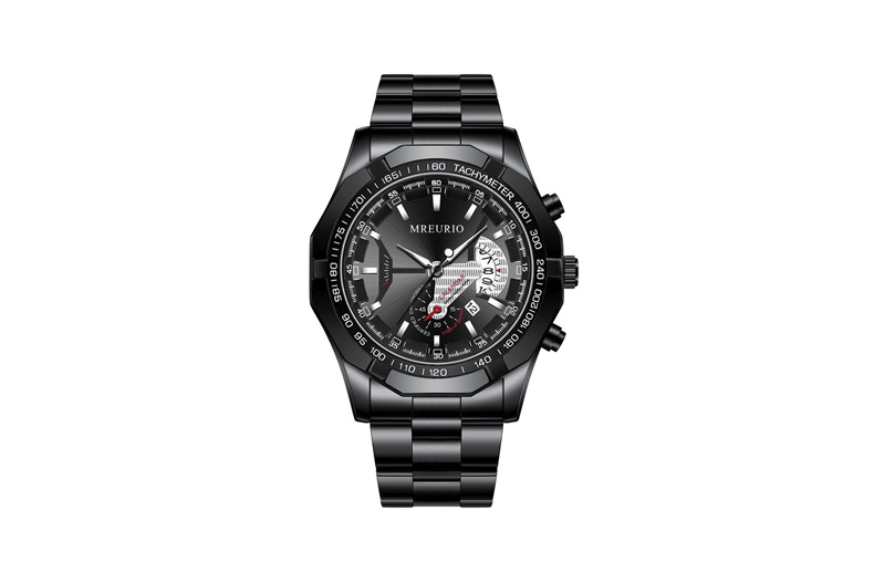 Non-Mechanical Dial Men's Watch Extra Large New Concept Calendar Creative Steel Band_voghion.com