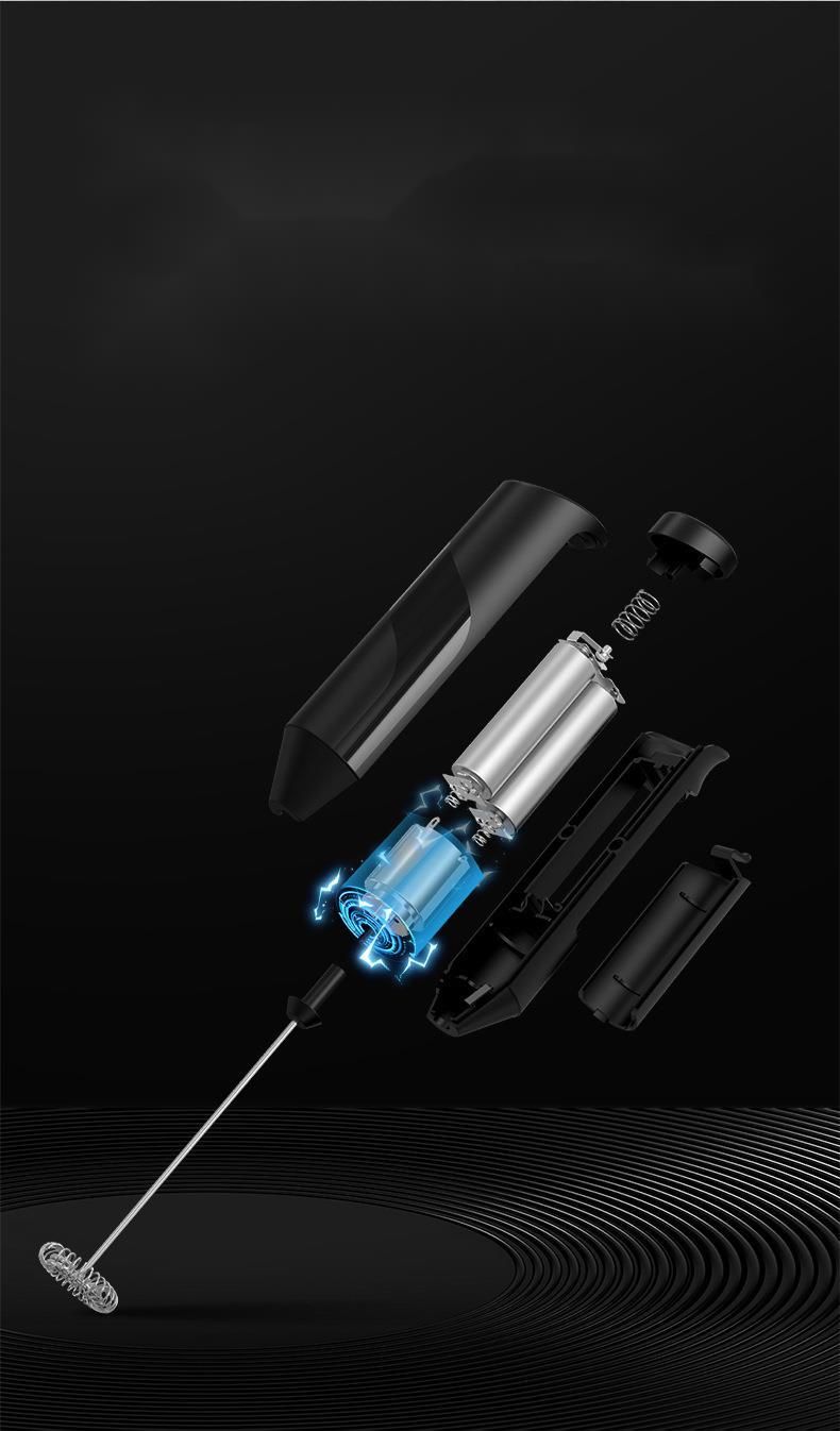 Draadloze handmatige melkmixer van roestvrij staal, koffieopschuimer, eierroomcake, handmixer_voghion.com