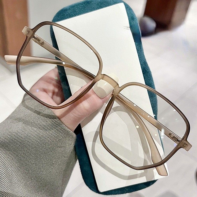 Occhiali da vista grandi quadrati alla moda, anti-luce blu, da donna, per computer, da gioco, classici, trasparenti_voghion.com