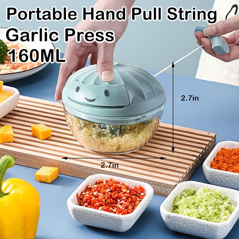 Portable Pull Press - Onion/Garlic Crusher Vegetable Cutter_voghion.com