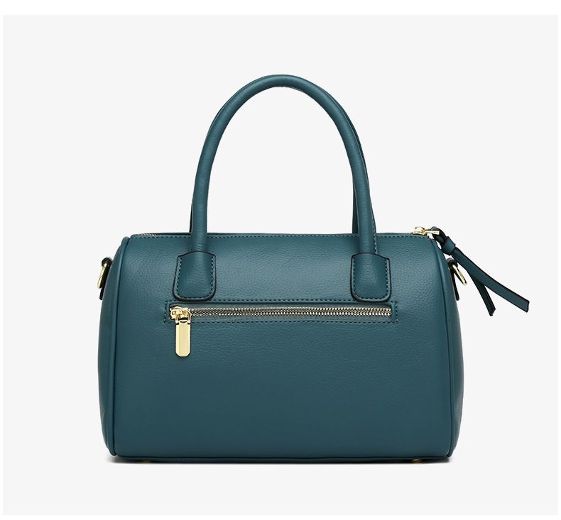 Elegantes Damen-Umhängetaschen-Set – Vintage-Handtasche aus PU mit Webdetails, mittelgroße Schultertasche für Arbeit und Reisen (Schwarz, Olivgrün, Beige)_voghion.com