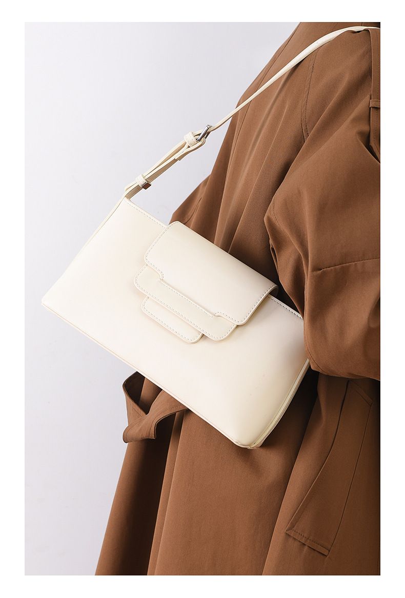 LEMON KOKO Women's Crossbody Bag Small Shoulder Bag With Lock Closure, Soft PU Leather, Minimalist Casual Handbag For Work & Daily Use_voghion.com