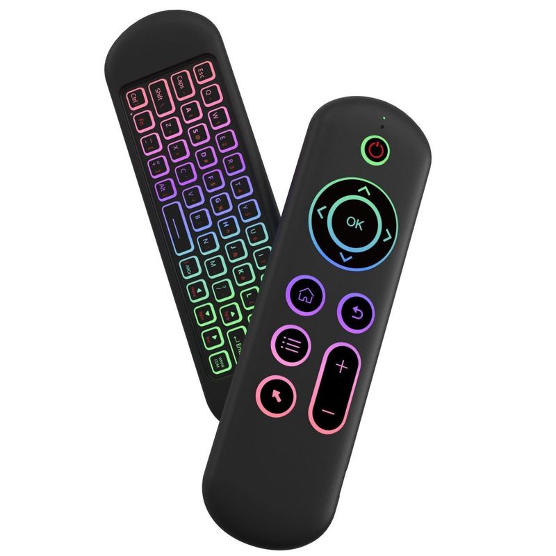 M5 Dual-Mode 2.4G+BT Wireless Keyboard Mouse TV Set-Top Box Small Backlight Smart Remote Control_voghion.com