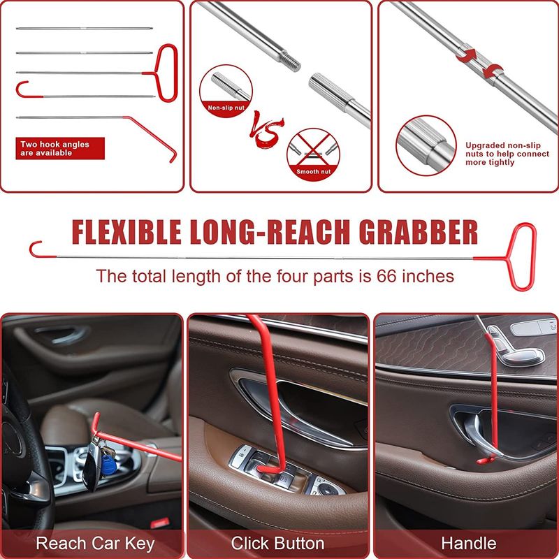 Stainless Steel Hybrid Fifth Wheel Pin Puller, 68-inch Hook J-hook, 25-piece Automotive Tool Set Preferred Merchant Service Providers Include SpeedX.UNIUNI.Amazon.USPS_voghion.com