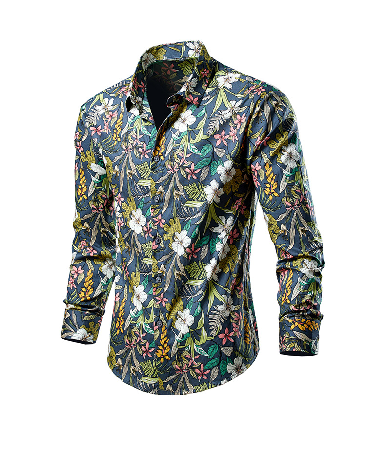 Sommer Neue Mode Lässig Multi Farbe Blume Hemd Große Größe Trendy männer Kurzarm Futter_voghion.com