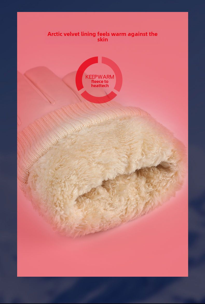 Gants de moto d'hiver pour femmes Cycg, protecteur d'écran tactile, chaud et polaire, épais et froid, en coton, pour hommes_voghion.com