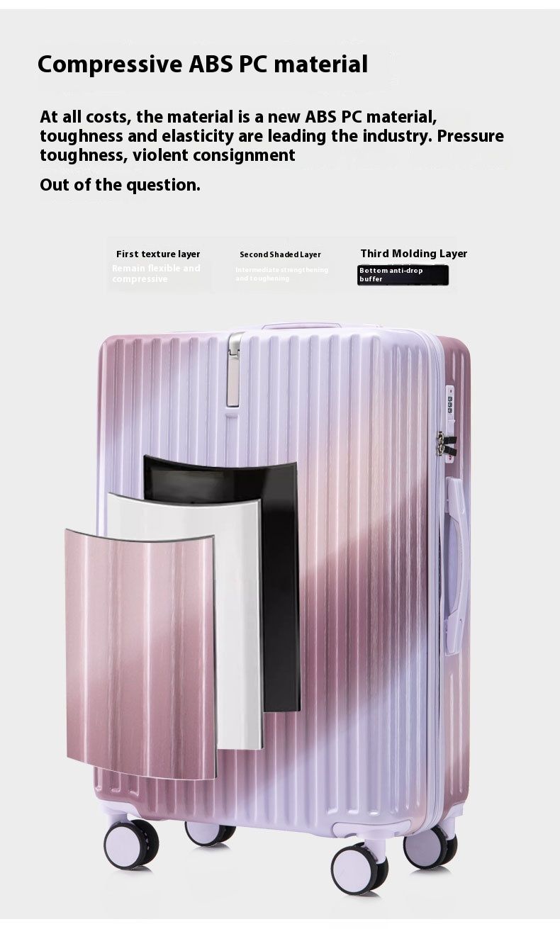 Bagagli alla moda con nuova sfumatura, aspetto femminile di alto valore, casella di password per studenti di grande capacità del carrello maschile, da viaggio_voghion.com