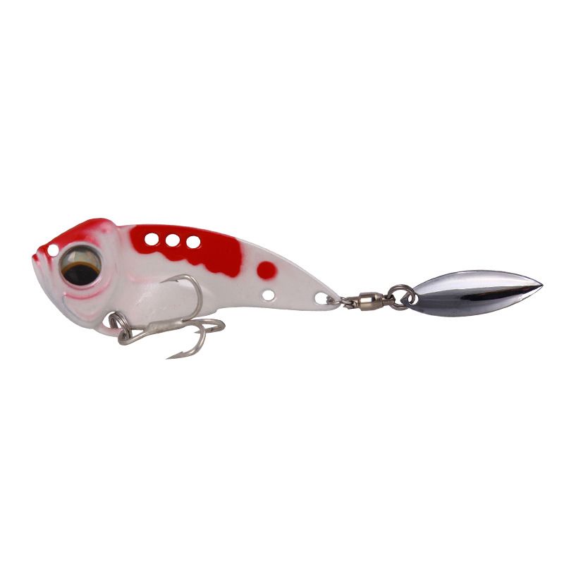 Vib Lure Bait Roterende Sequin Teasing Metal Fish Bait Vibrerende Harde Bait Bait Met Bloed Groef Haak Visgerei Producten_voghion.com