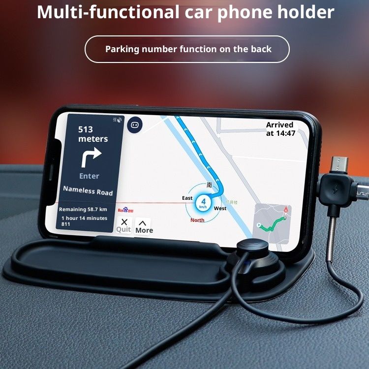 Small Deng Small Deng Cross-border Exclusive Auto-Navigationshalterung Handyhalterung Silikon-Antirutschmatte_voghion.com