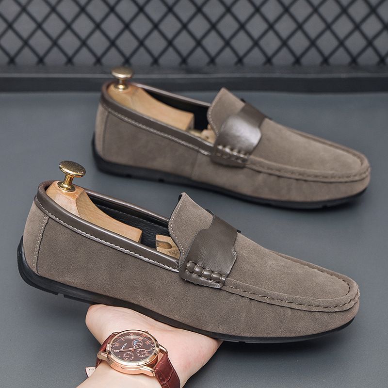 Fréijoer a Summer Nei Bounen fir atmungsaktiv liicht Stoff Trendy Féissbedeckung Fuerschong mat mëller Sohle fir Hären_voghion.com