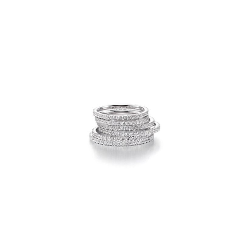 Anello impilabile di base per le donne, stile minimalista, semplice, con fascia sottile e vento freddo, indice e dito._voghion.com