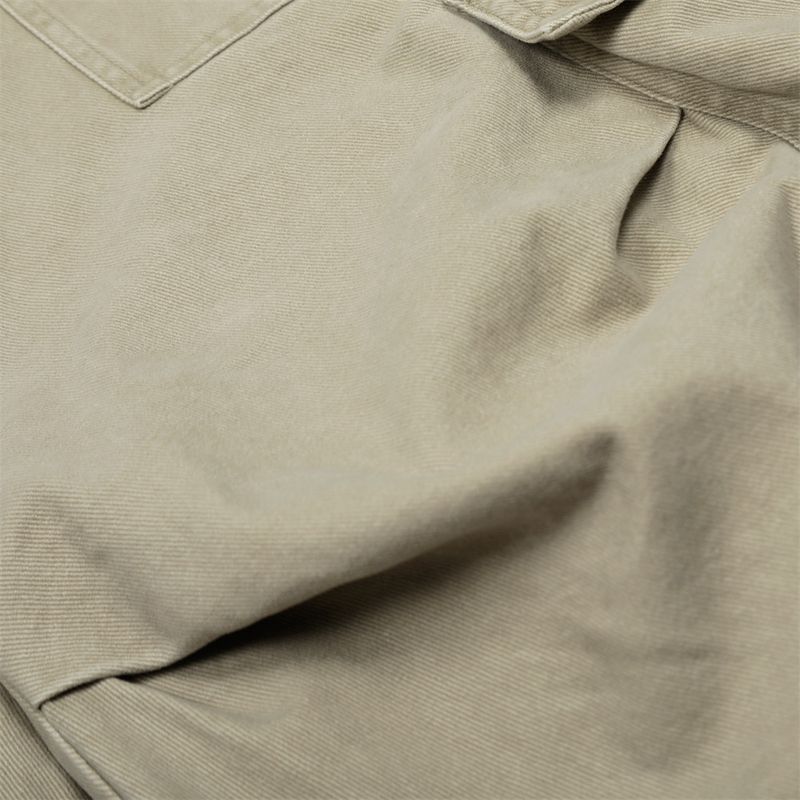 Herrenbekleidung High Street Lockere Arbeitsshorts mit weitem Bein Herren-Sommer-Plissee-Design Abgenutzte, verwaschene Jeansshorts_voghion.com