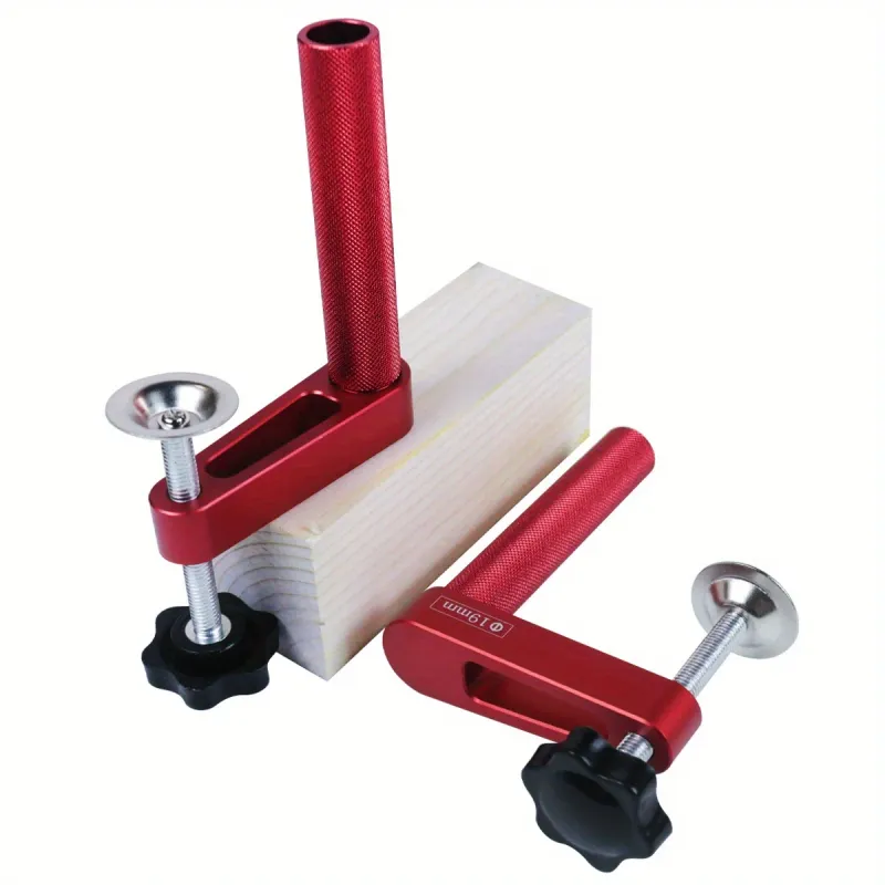 1pc/2pcs Dog Hole Clamp 19mm / 20mm Woodworking Bench Stop Bench Dog Clamp Aluminum Alloy Desktop Fixed Clip - Hold Down Clamps_voghion.com
